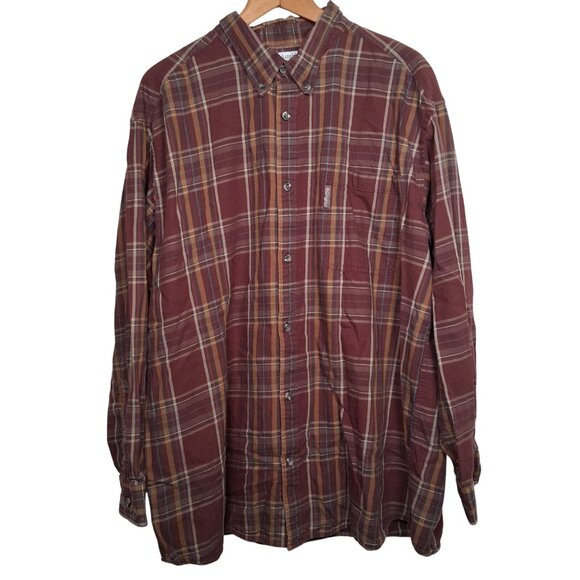 Reworked Upcycled Death Row Records Shirt Men XXL Columbia Long Slv Plaid Rap - Picture 3 of 16